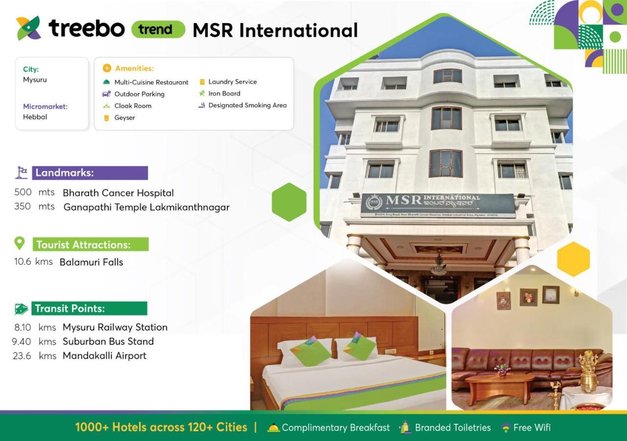 Treebo Trend Msr International - Hebbal Hotel Mysore Buitenkant foto